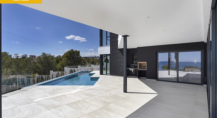 Modern luxury villa newly built with sea views in Les Bassetes Calpe